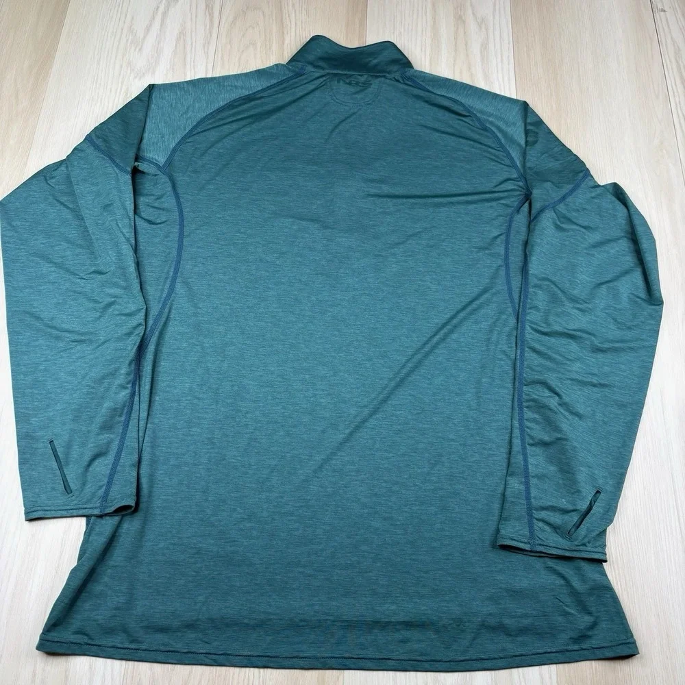 NRS Silkweight Baja Sun Shirt Long Sleeve 1/4 Zip UPF 50+ Performance Men's XL - Picture 10 of 13
